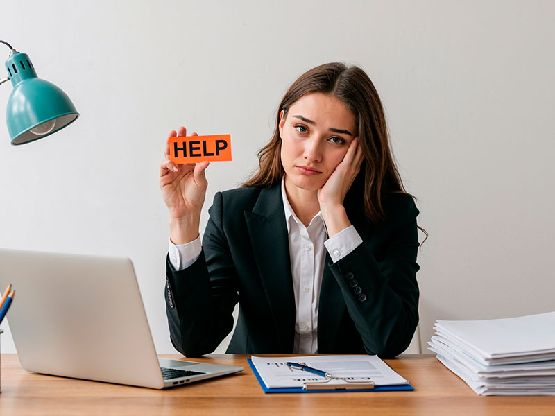 What-are-the-Key-Signs-of-Stress-Affecting-Mental-Health– A girl holds a sign for help