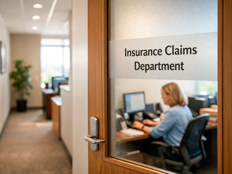 How-Pennsylvania-Insurance-Laws-Affect-Your-Access-to-Rehab-3 A woman is sitting at a computer in the customer complaint department